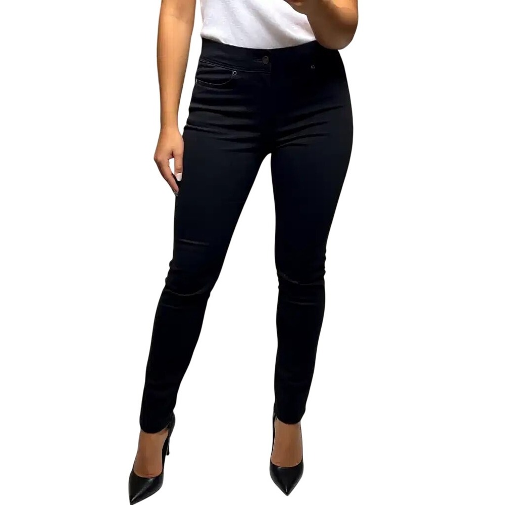 Levis  Womens‎ Black Pull On Skinny Jeans Size 6 Mid Rise Stretch Denim